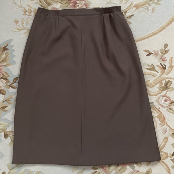 Cocoa brown vintage skirt size 16 - Picture 2 of 7